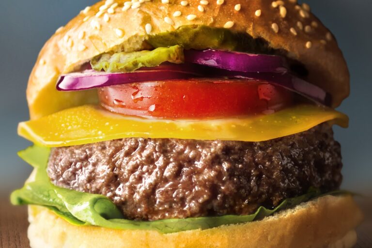 The first cultivated beef hamburger, developed by Mosa Meat founder Mark Post in 2013