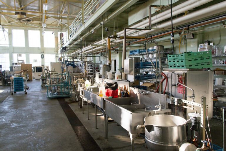 Food science pilot plant laboratory with processing equipment