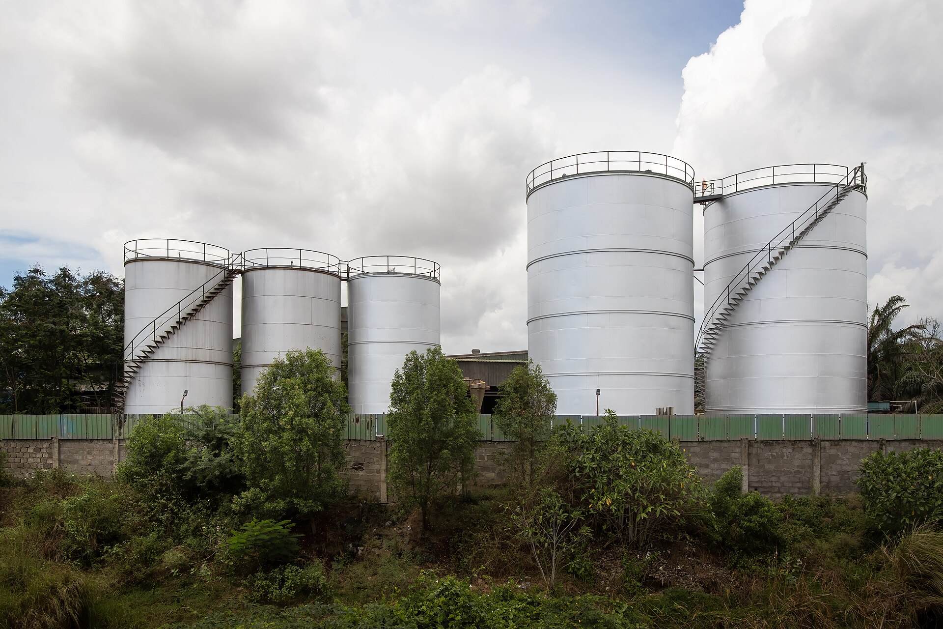 Industrial fermentation tanks used in microbial production of food and feed ingredients