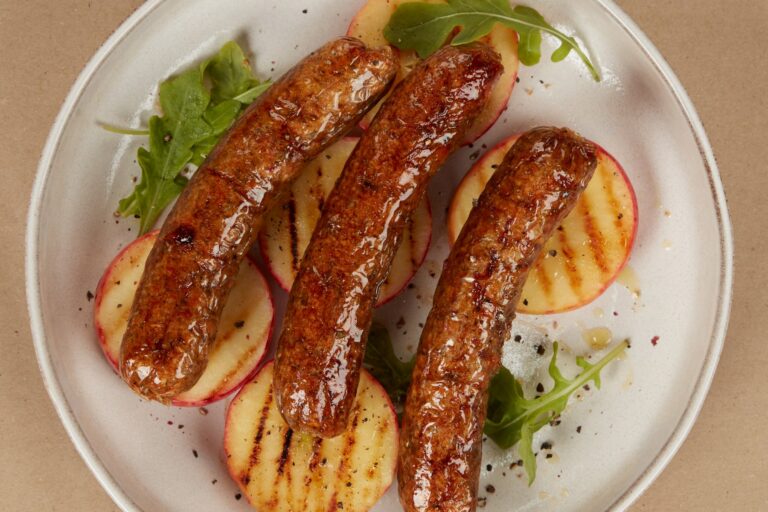 Cultivated meat sausages from UK startup Ivy Farm