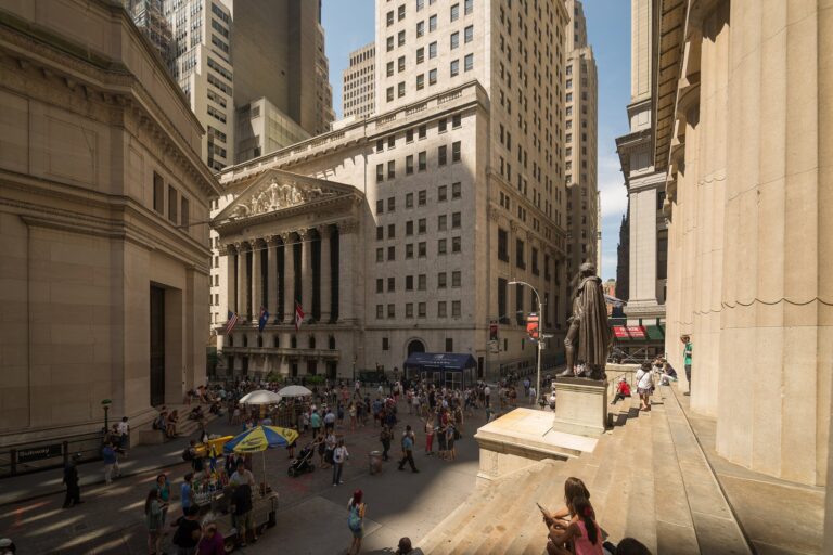 New York Stock Exchange building at Broad Street and Wall Street
